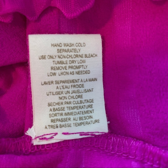 NWOT Free People magenta mini ruffle skirt - Picture 6 of 7